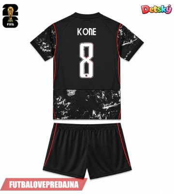 Lacne Dětský Futbalové dres Kanada Ismael Kone #8 MS 2026 Krátky Rukáv - Preč (+ trenírky)